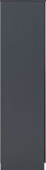 Dakota 3 Door 2 Drawer Mirrored Wardrobe - Dark Grey
