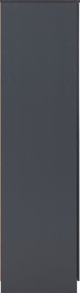Dakota 3 Door 2 Drawer Mirrored Wardrobe - Dark Grey