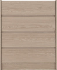 Paris 4 Drawer Chest - Smoked Ash Effect