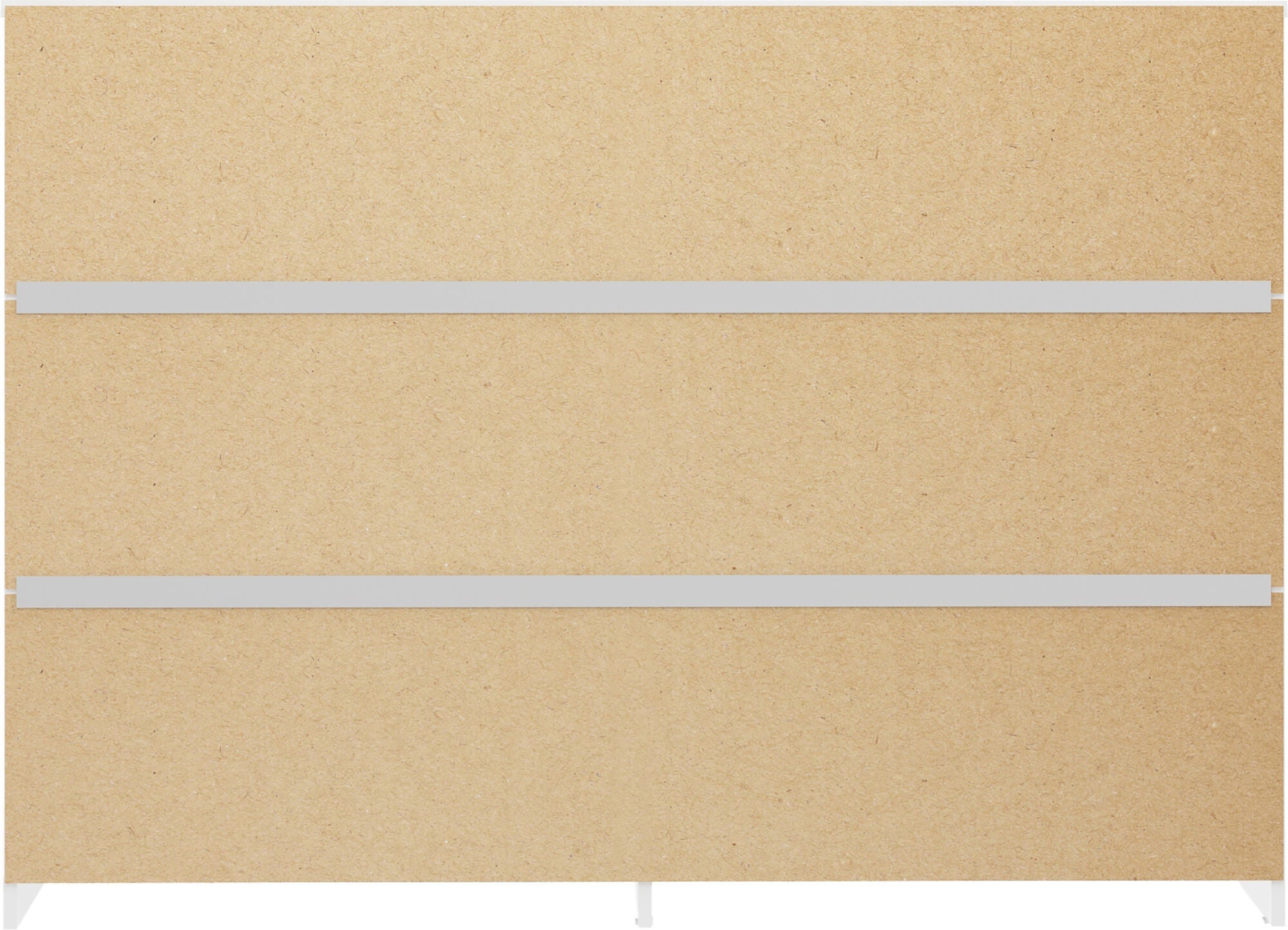 Denver 6 Drawer Chest - White Gloss