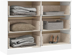 Denver 6 Drawer Chest - White Gloss