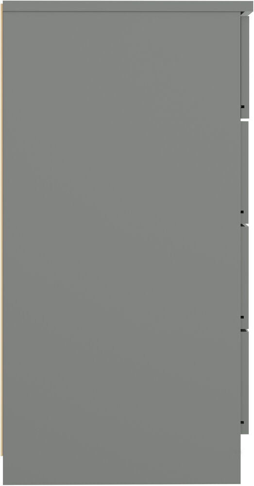 Denver 4 Drawer Chest - Grey Gloss