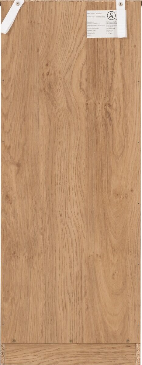 Dakota 5 Drawer Narrow Chest - Oak Effect