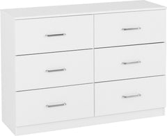 Dakota 6 Drawer Chest - White