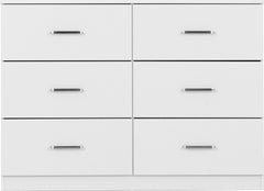 Dakota 6 Drawer Chest - White