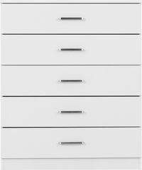 Dakota 5 Drawer Chest - White