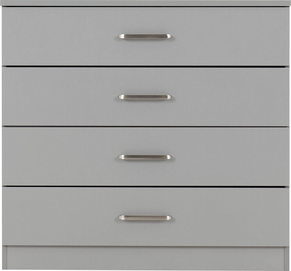 Dakota 4 Drawer Chest - Light Grey
