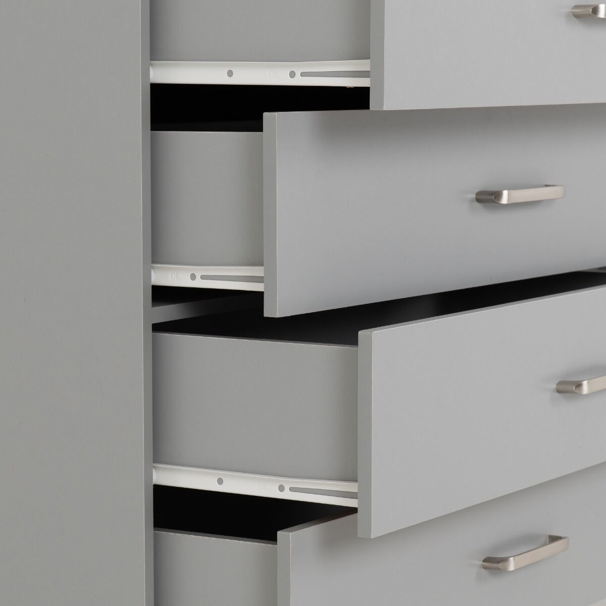 Dakota 4 Drawer Chest - Light Grey