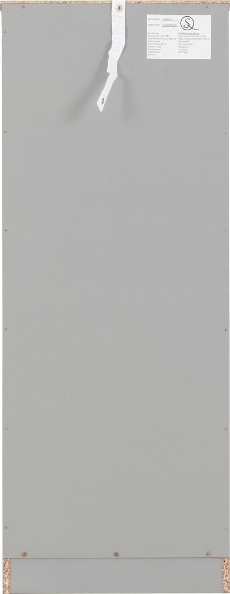 Dakota 5 Drawer Narrow Chest - Light Grey