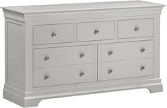 Bordeaux 3+2 Drawer Chest - Pebble Grey