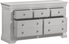 Bordeaux 3+2 Drawer Chest - Pebble Grey