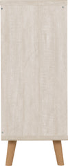 Dixie 4 Drawer Chest - Dusty Grey/White