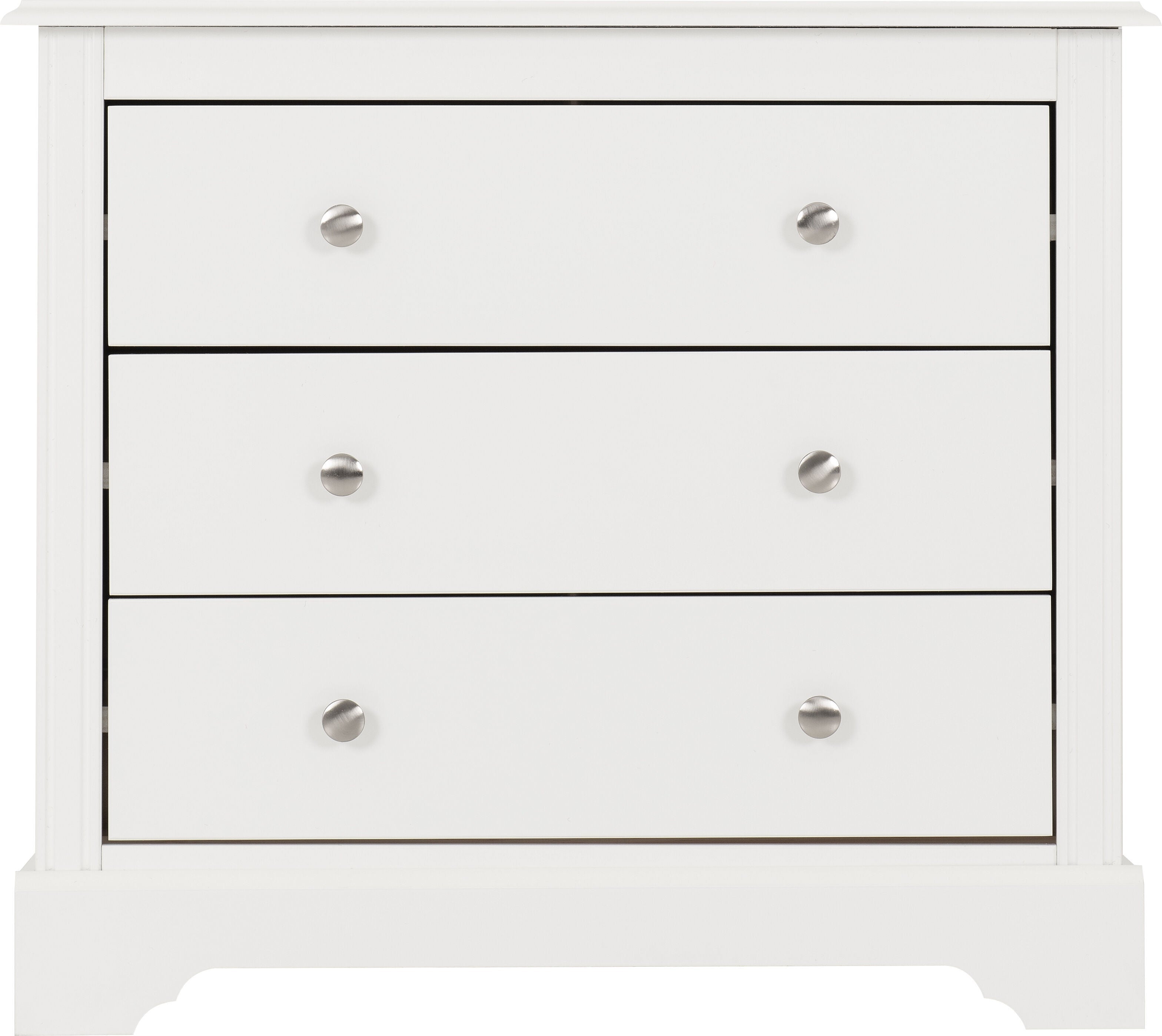 Stratford 3 Drawer Chest - White