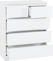 Malvern 3+2 Drawer Chest - White