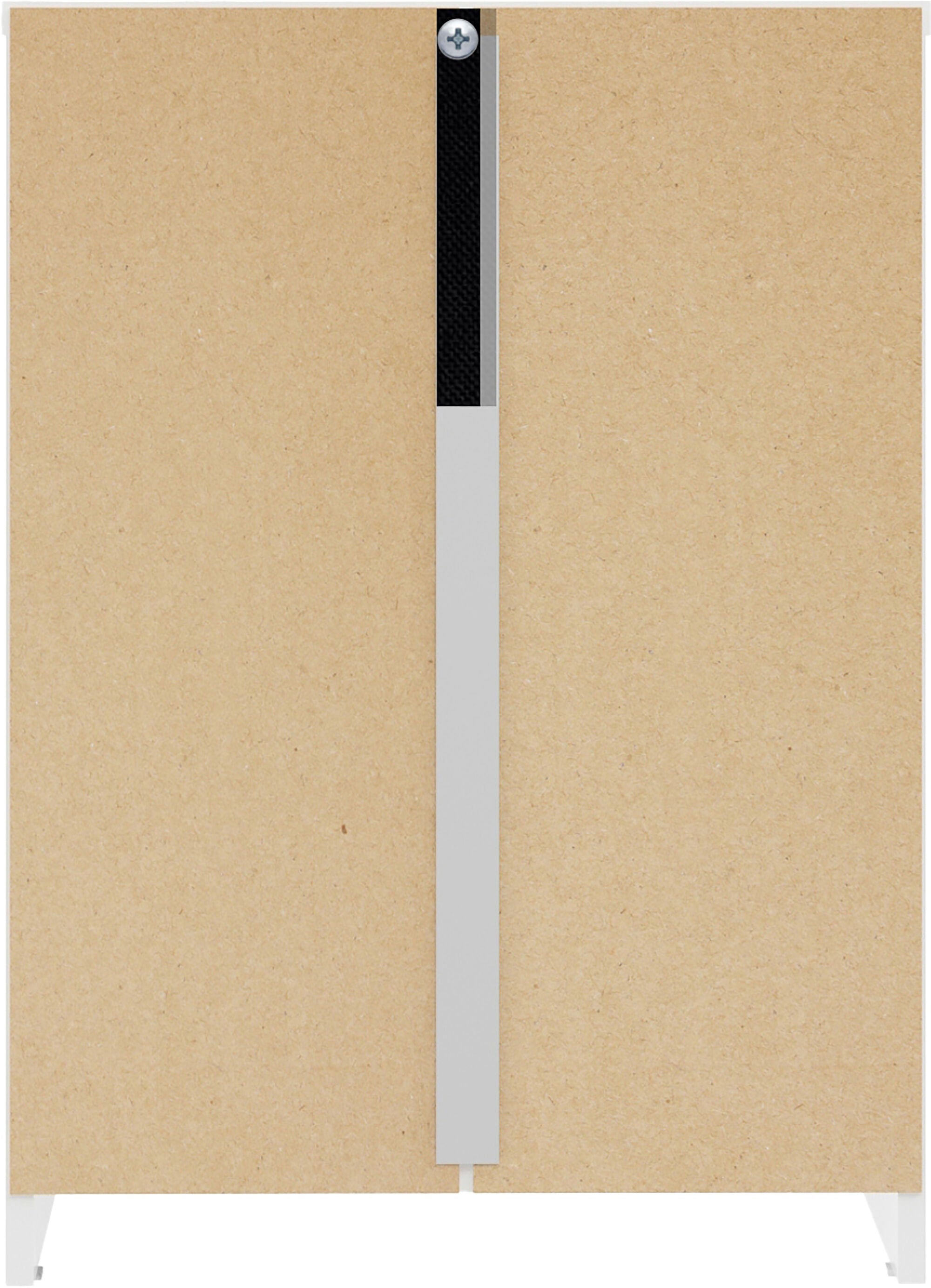 Denver 3 Drawer Bedside - White Gloss