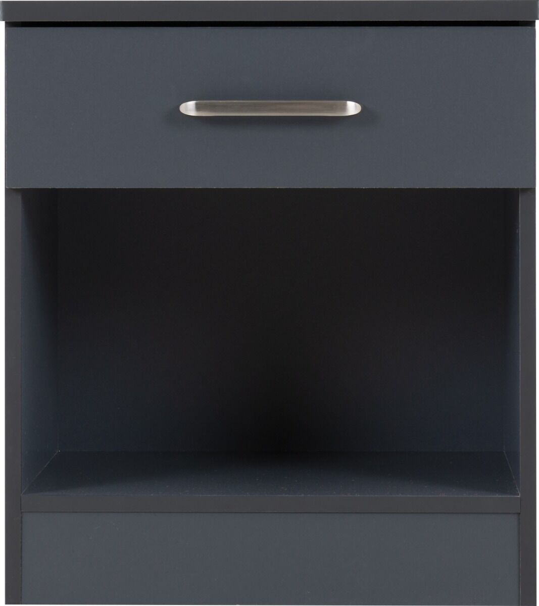 Dakota 1 Drawer Bedside - Dark Grey