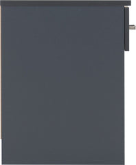 Dakota 1 Drawer Bedside - Dark Grey