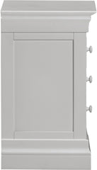 Bordeaux 3 Drawer Bedside - Pebble Grey