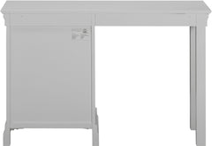 Bordeaux 3 Drawer Dressing Table Set - Pebble Grey/Oat Fabric