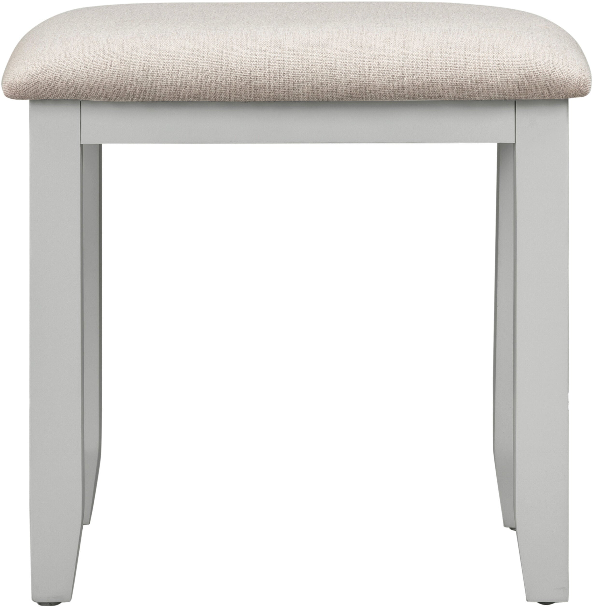 Bordeaux 3 Drawer Dressing Table Set - Pebble Grey/Oat Fabric