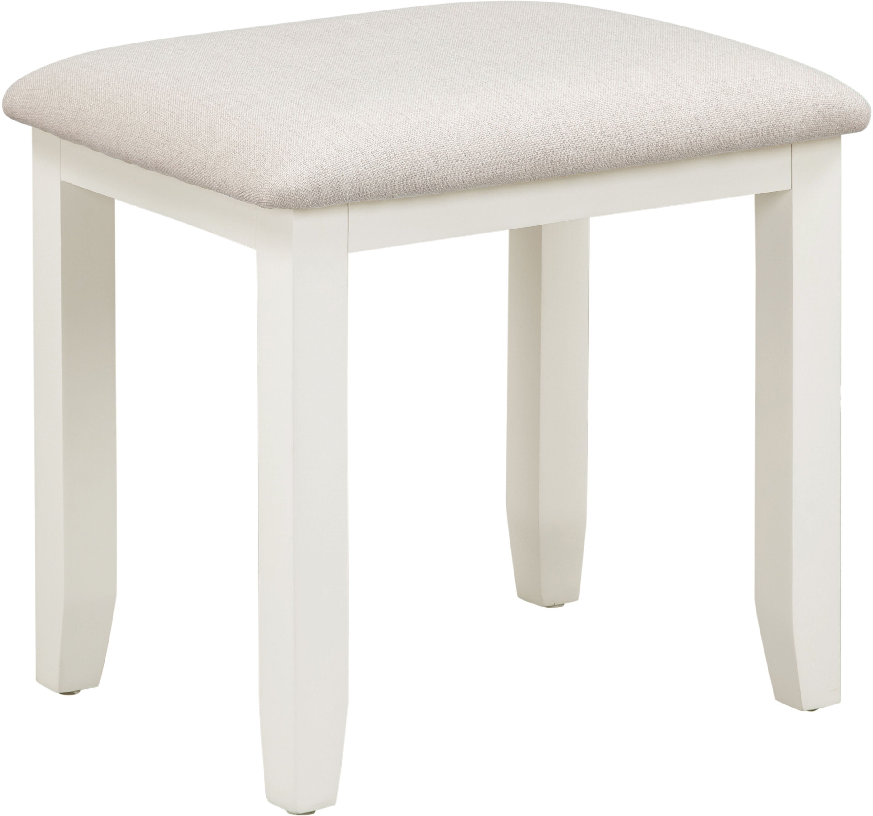 Bordeaux 3 Drawer Dressing Table Set - Ivory/Oat Fabric