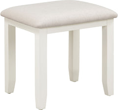 Bordeaux 3 Drawer Dressing Table Set - Ivory/Oat Fabric