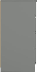 Denver 3 Door Wardrobe Bedroom Set - Grey Gloss