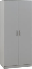 Dakota 2 Door Wardrobe Bedroom Set - Light Grey