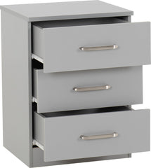 Dakota 2 Door Wardrobe Bedroom Set - Light Grey