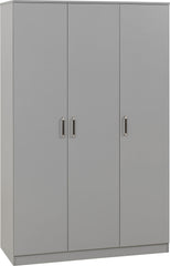 Dakota 3 Door Wardrobe Bedroom Set - Light Grey