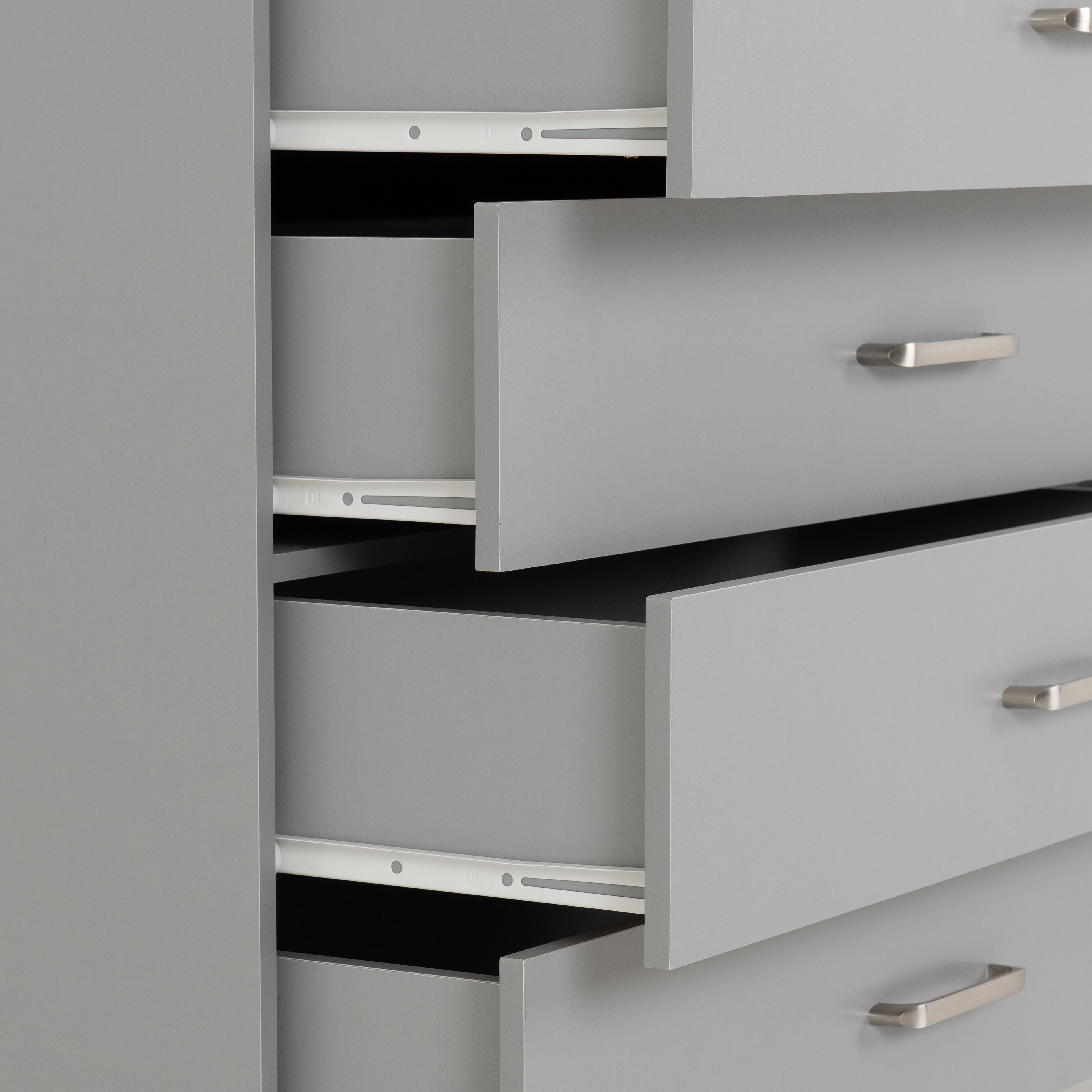 Dakota 3 Door Wardrobe Bedroom Set - Light Grey