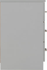 Dakota 3 Door Wardrobe Bedroom Set - Light Grey