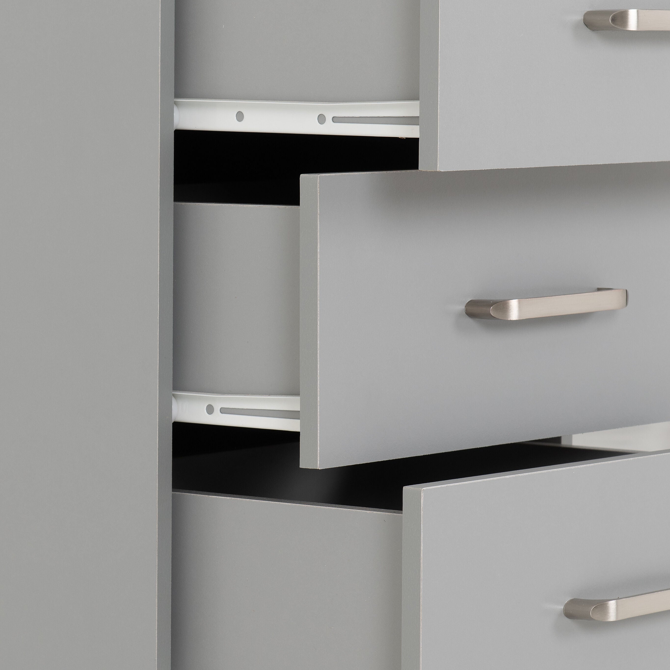 Dakota 3 Door Wardrobe Bedroom Set - Light Grey