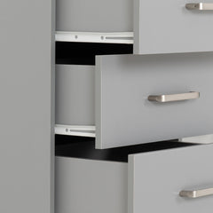 Dakota 3 Door Wardrobe Bedroom Set - Light Grey