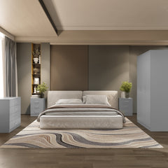 Dakota 3 Door Wardrobe Bedroom Set - Light Grey