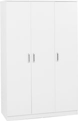 Dakota 3 Door Wardrobe Bedroom Set - White