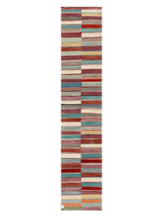 Bagh-e Badam, Maimana Kilim Runner - 404 × 81 cm (13'3" x 2'8")