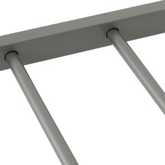 Harlow 4'6" Bed - Silver