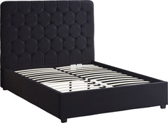 Madison 4'6" Bed - Black Velvet Fabric