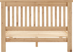 Windsor 4'6" Low End Bed - Natural Oak