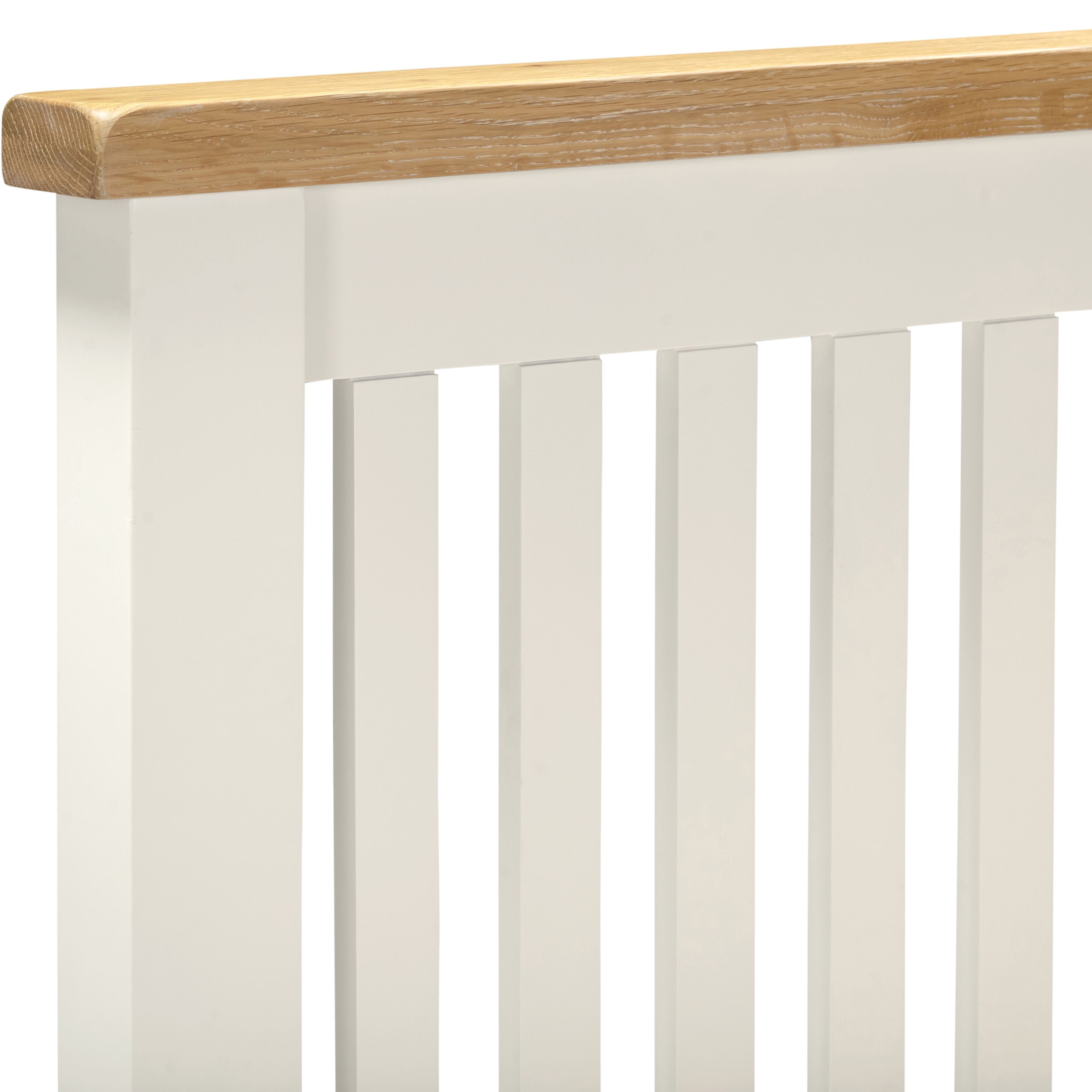 Windsor 4'6" Low End Bed - Ivory/Oak