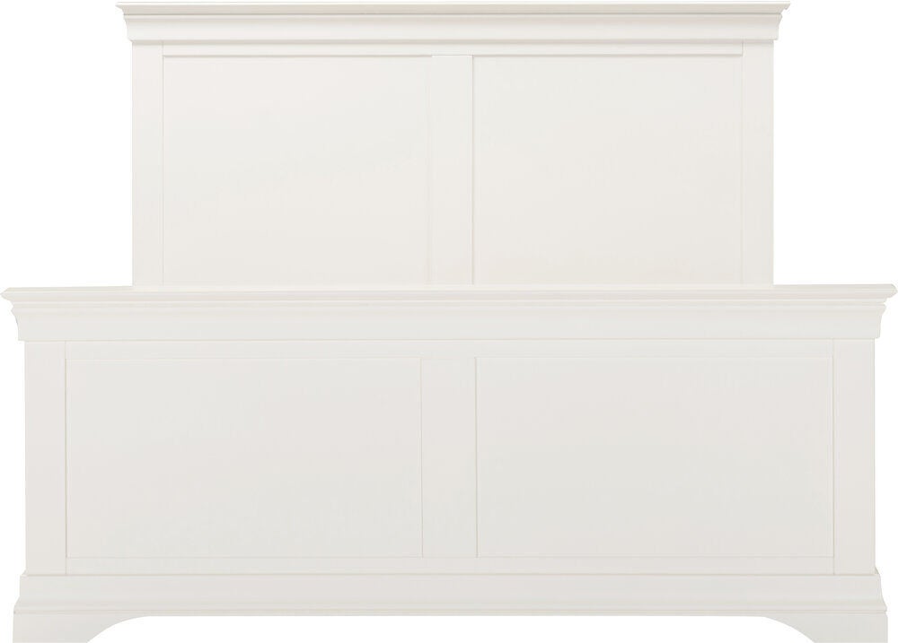 Bordeaux 4'6" High End Bed - Ivory