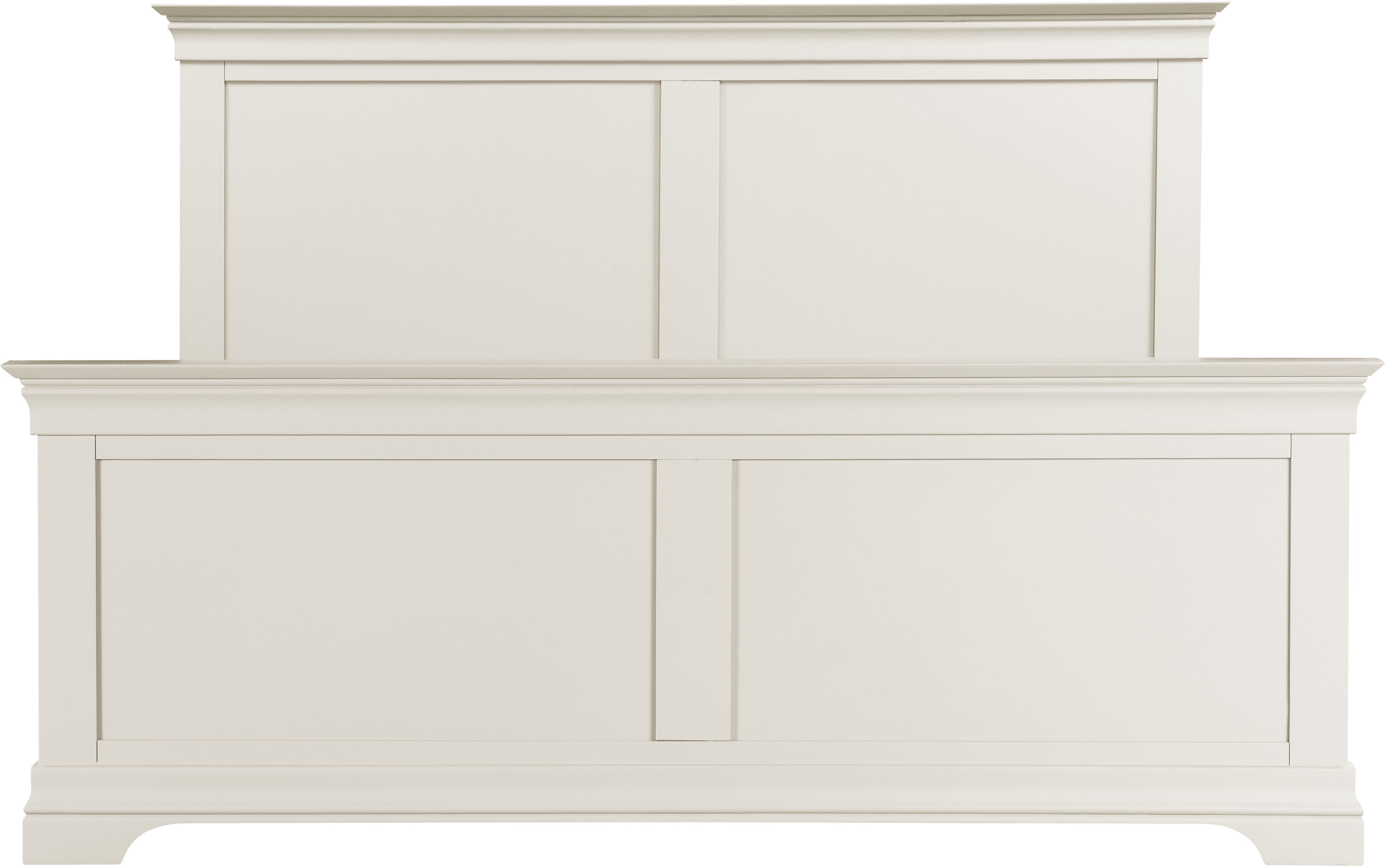 Bordeaux 5' High End Bed - Ivory