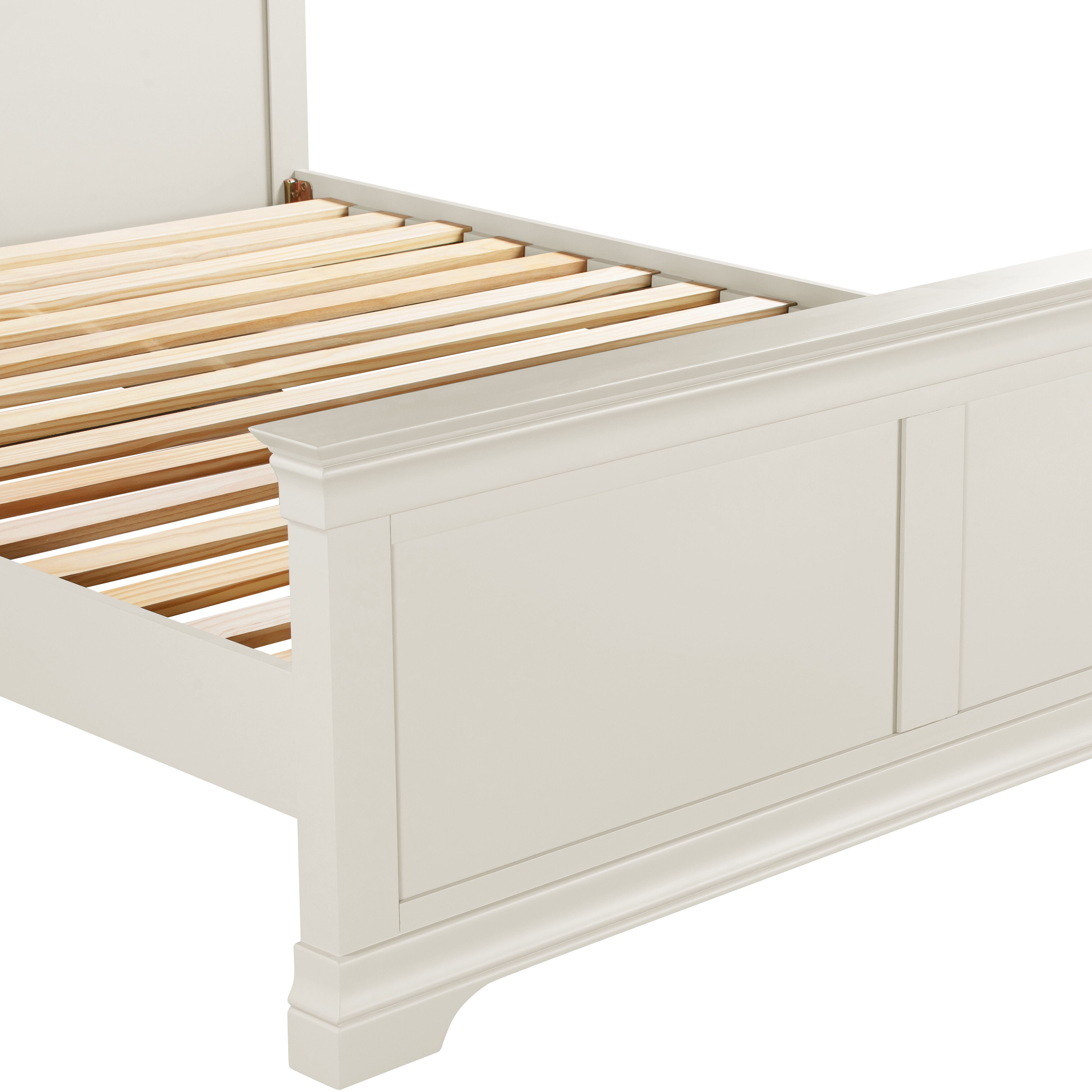 Bordeaux 5' High End Bed - Ivory