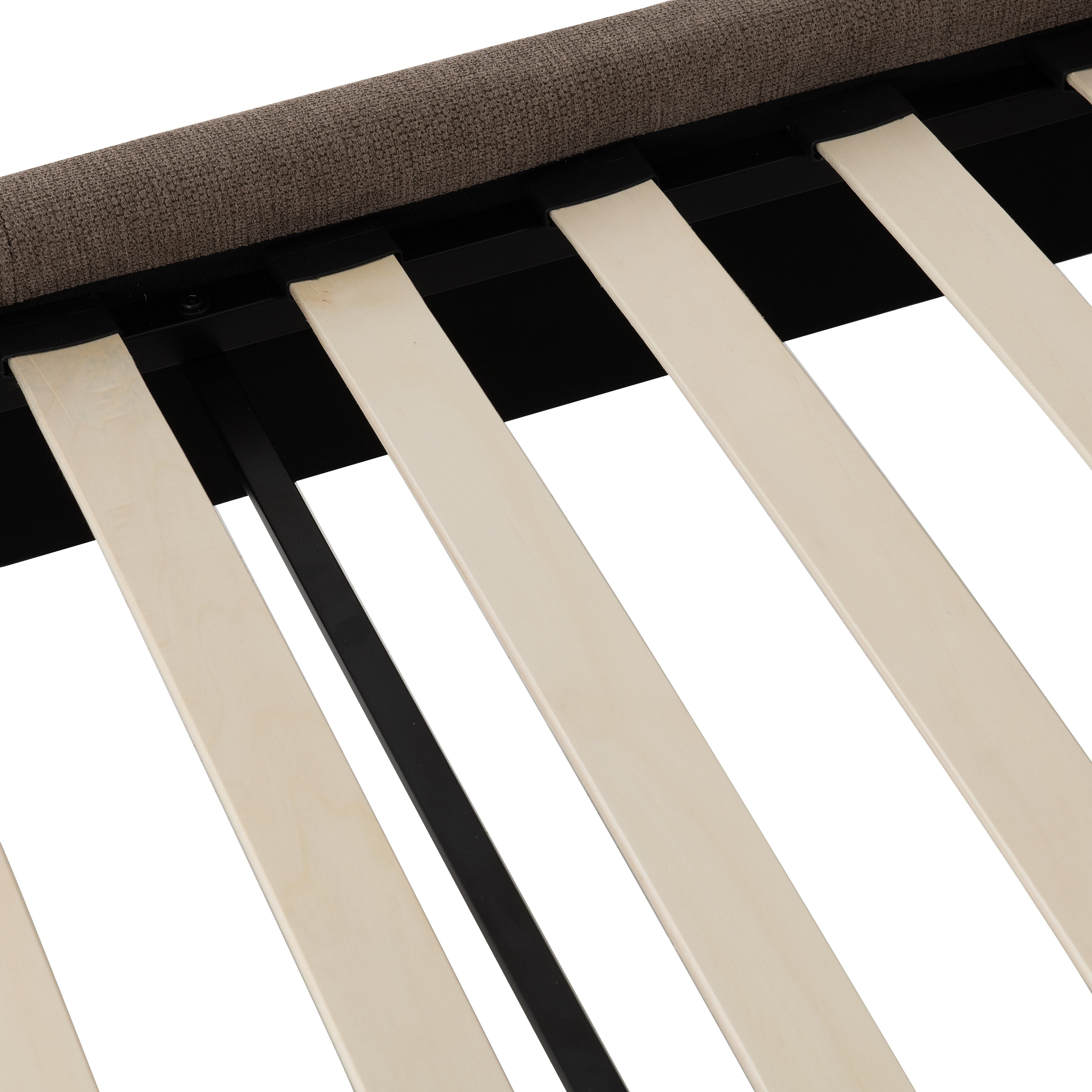 Verona 5' Bed - Brown Fabric