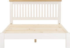 Windsor 5' Low End Bed - Ivory/Oak
