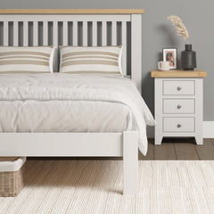 Windsor 5' Low End Bed - Ivory/Oak