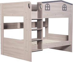 Hector Small Double Bunk Bed - Ash Grey