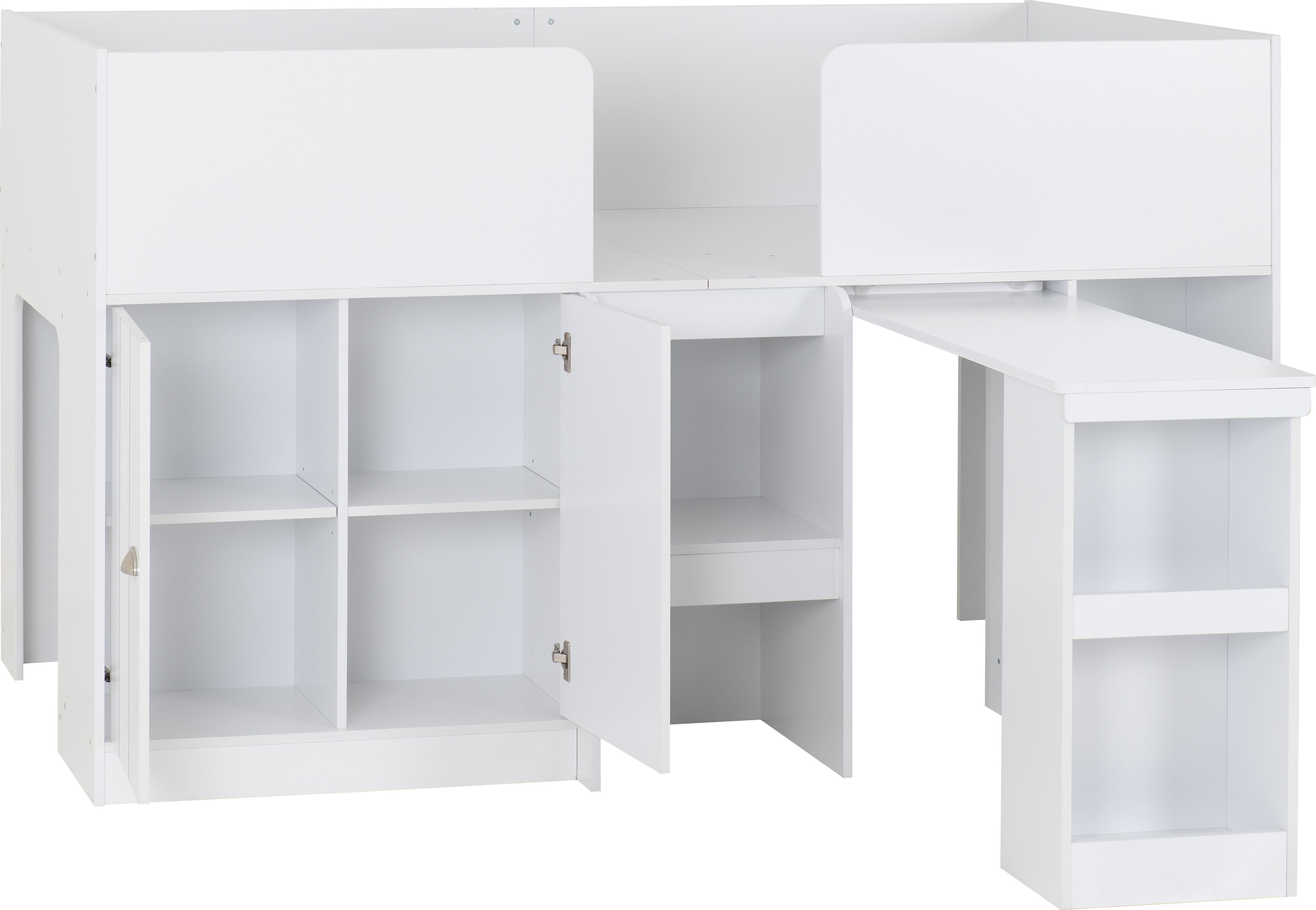 Orlando Study Bunk - White