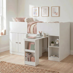 Orlando Study Bunk - White